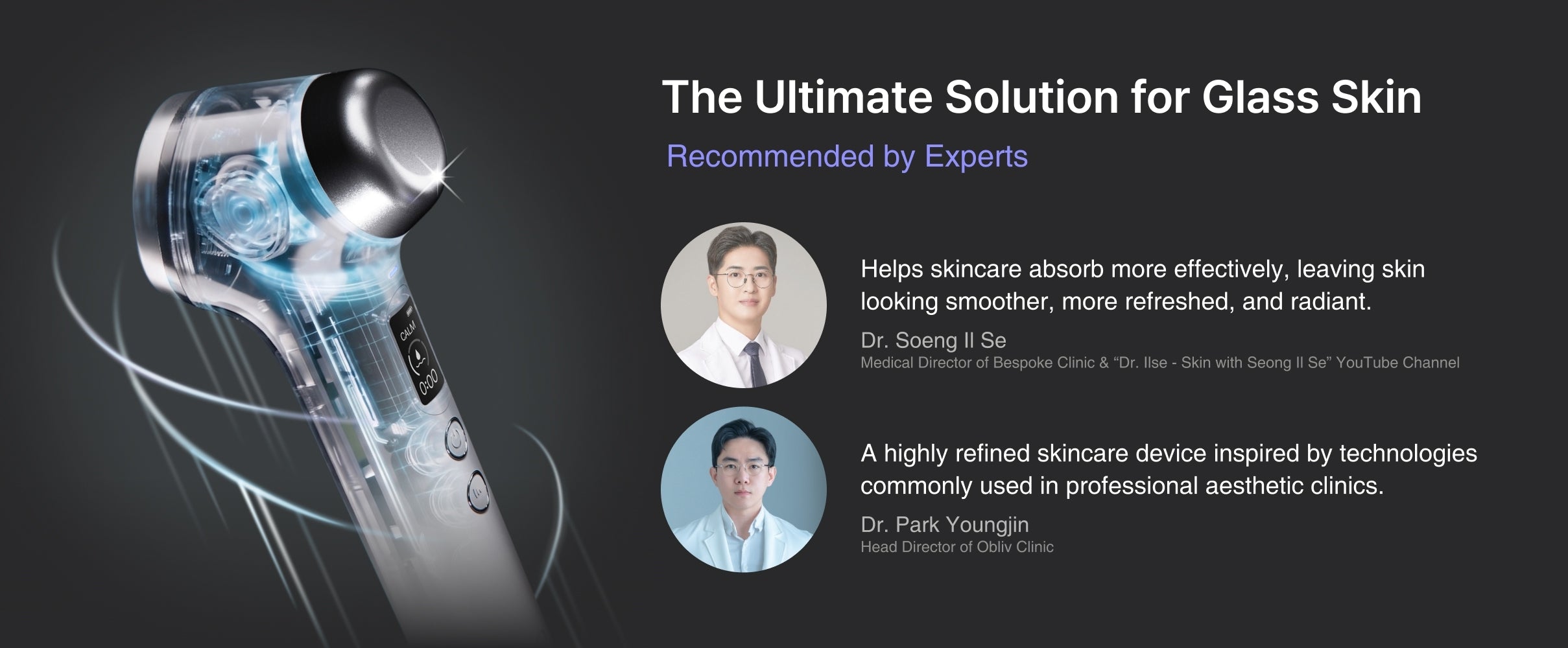 glow.m Cryo Sonic Pro: Cooling Ultrasound Facial Device
