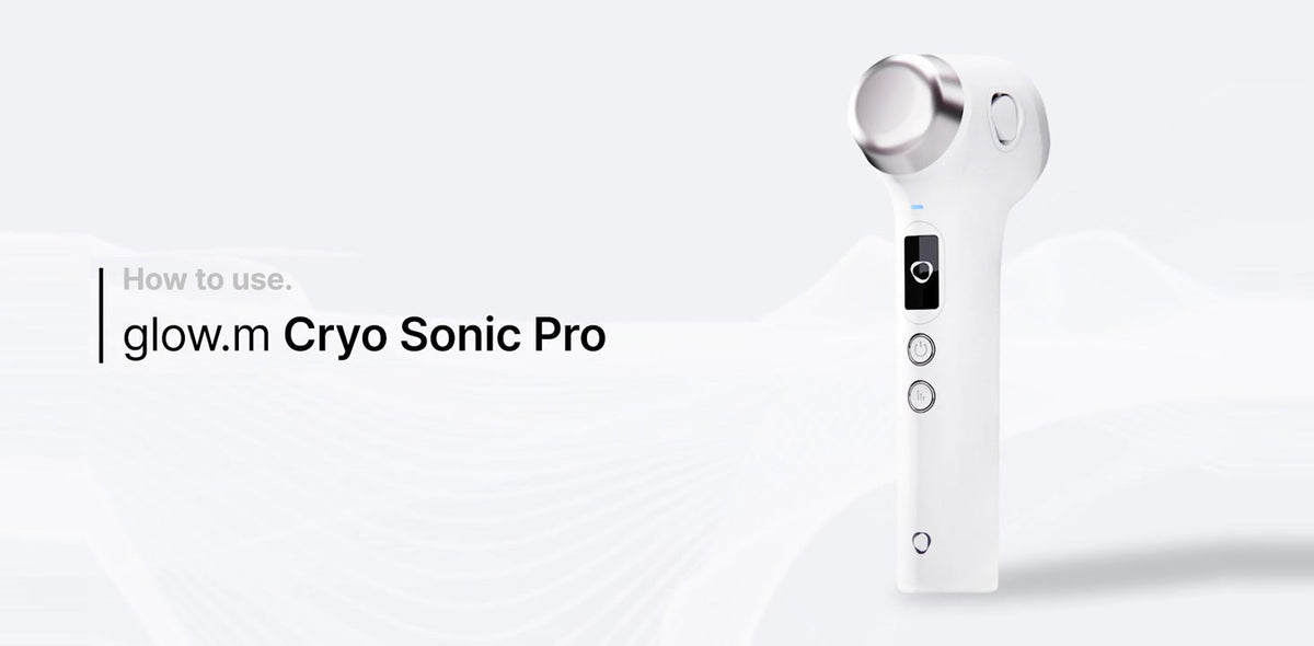 Load video: How to use glow.m Cryo Sonic Pro